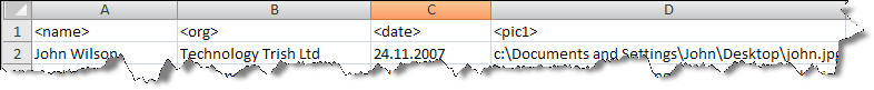csv file