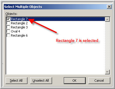 Select multiple objects