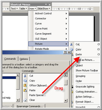 Modifying Right Click Menus in Powerpoint